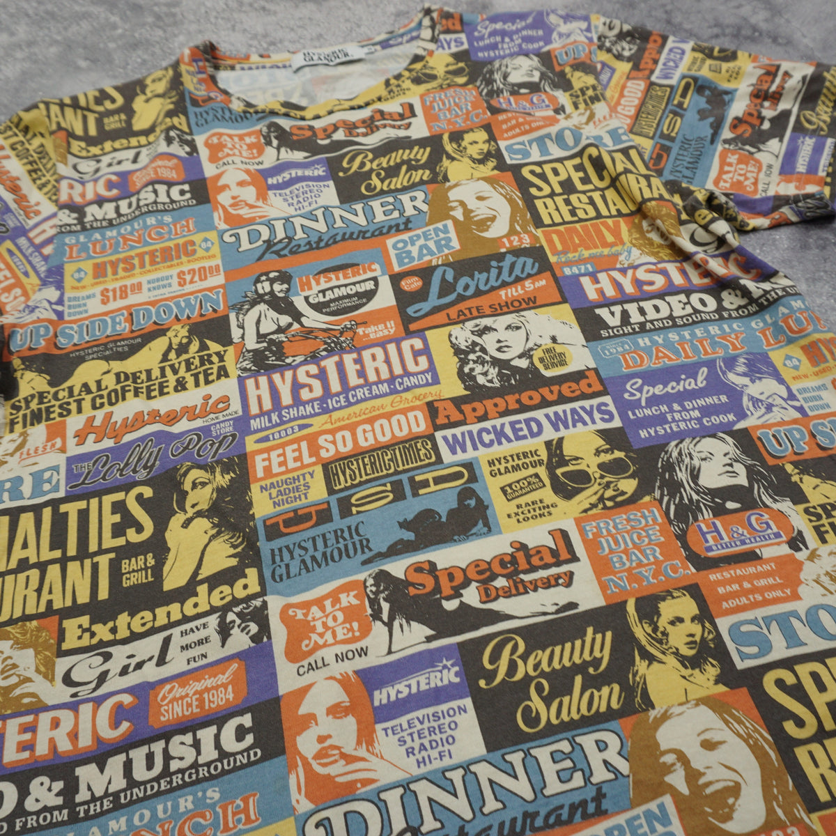 Hysteric Glamour All Over Print T-Shirt