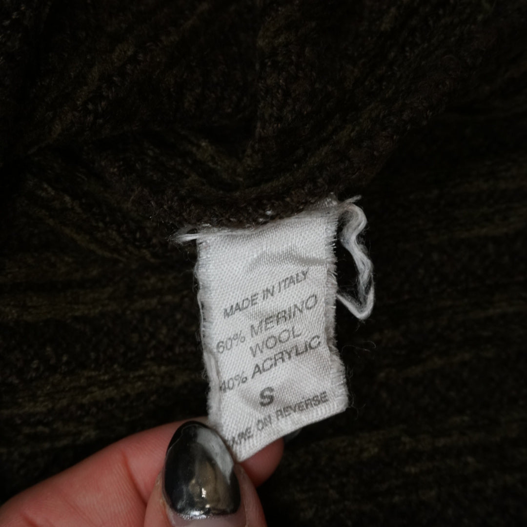 90s Monsieur By Givenchy Ribbed Merino Quarter Zip Sweater