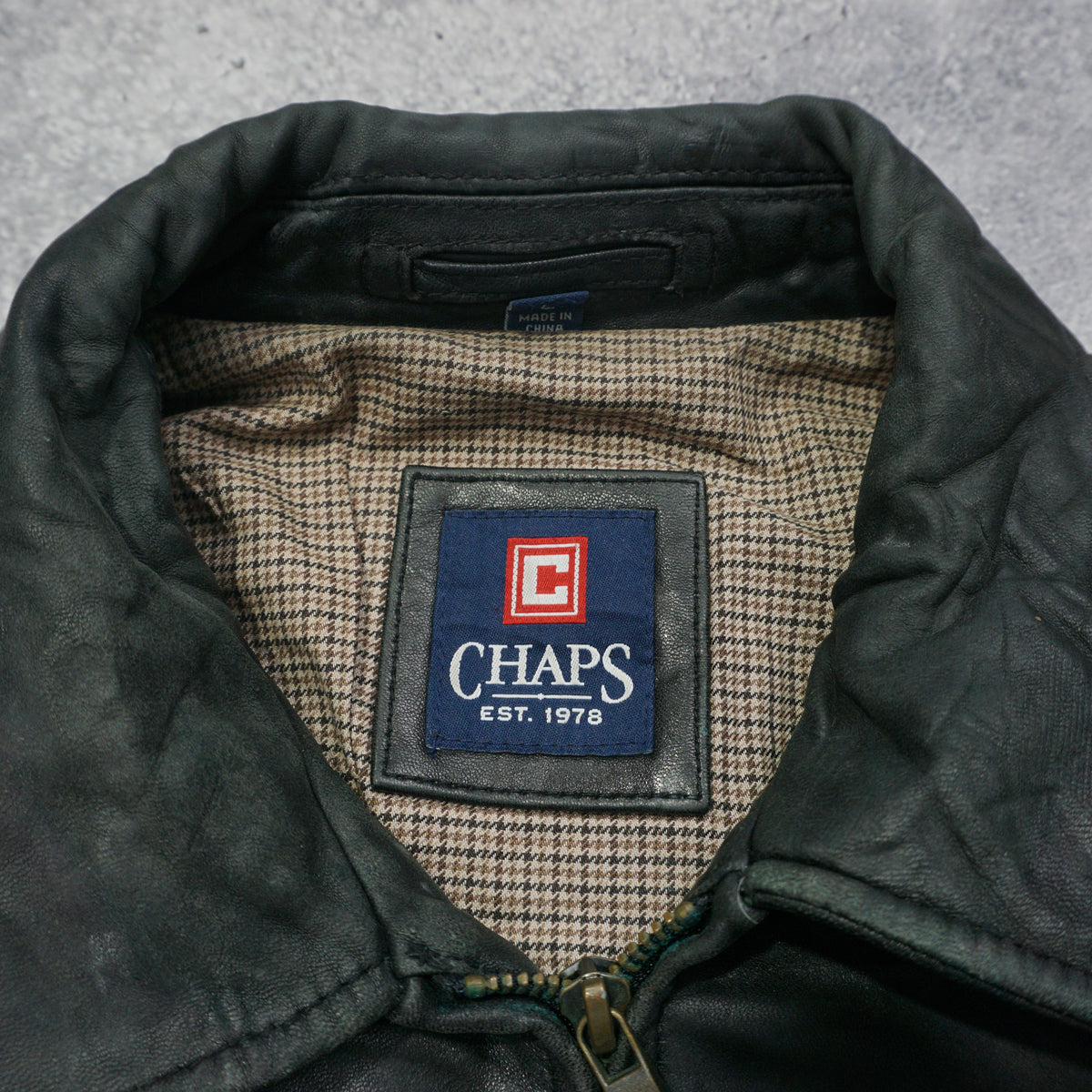 2000s Ralph Lauren CHAPS Leather Jacket