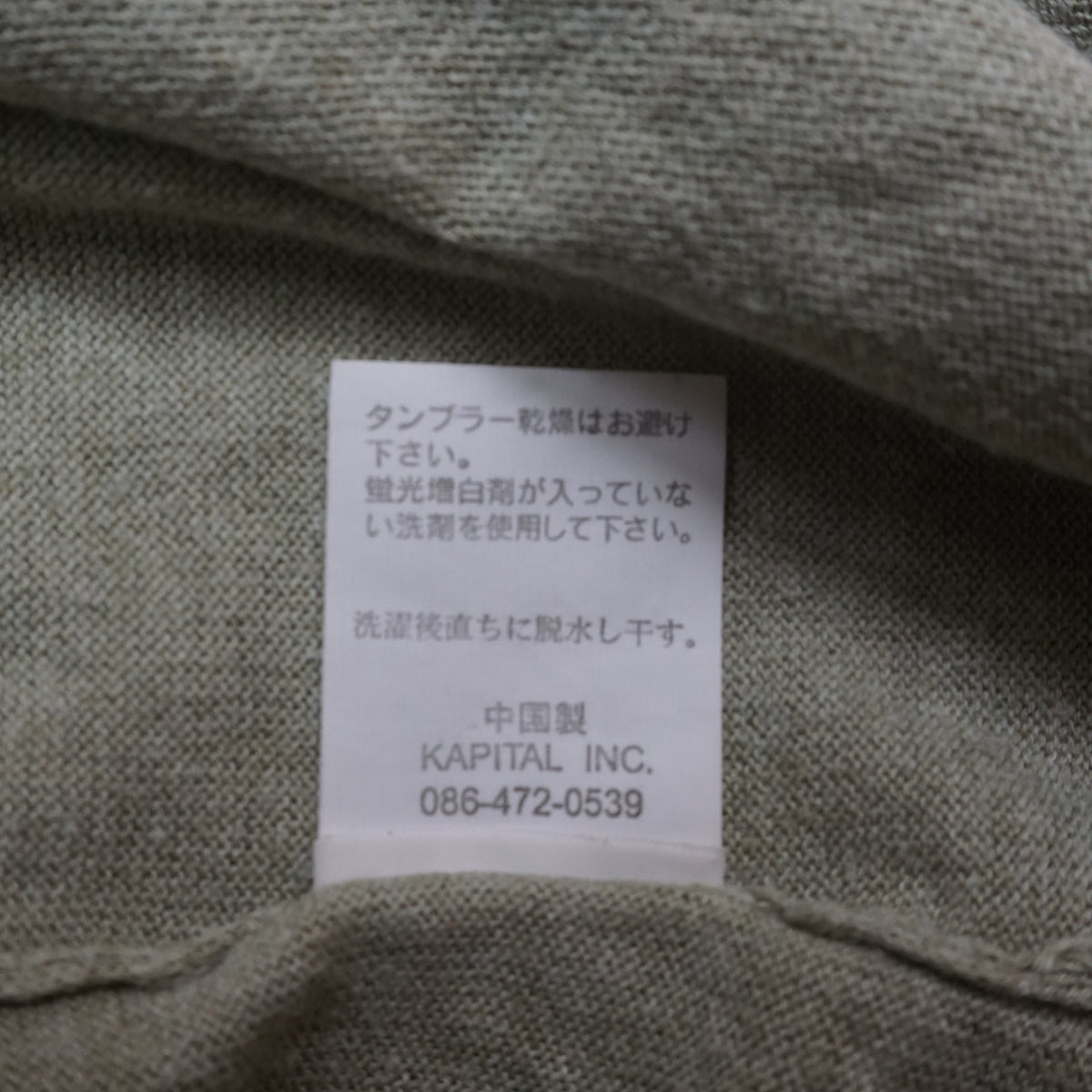 Kapital Green V-Neck T-Shirt