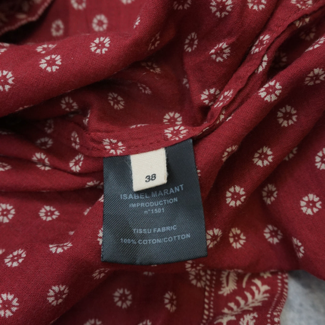 Isabel Marant Etoile Paisley Bandana Print Dress Shirt
