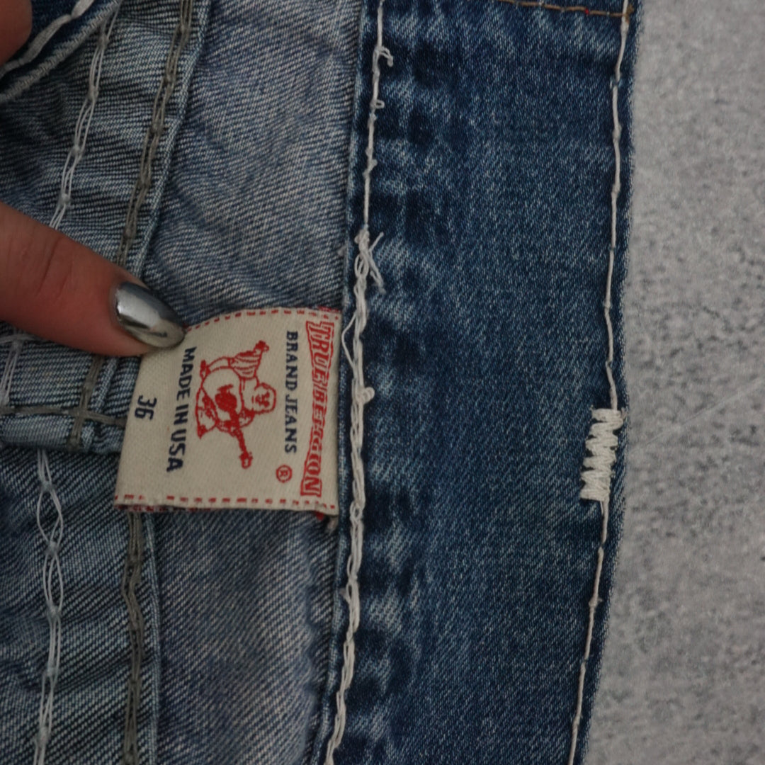 2000s True Religion Thick Stitch Flap Pocket Jeans
