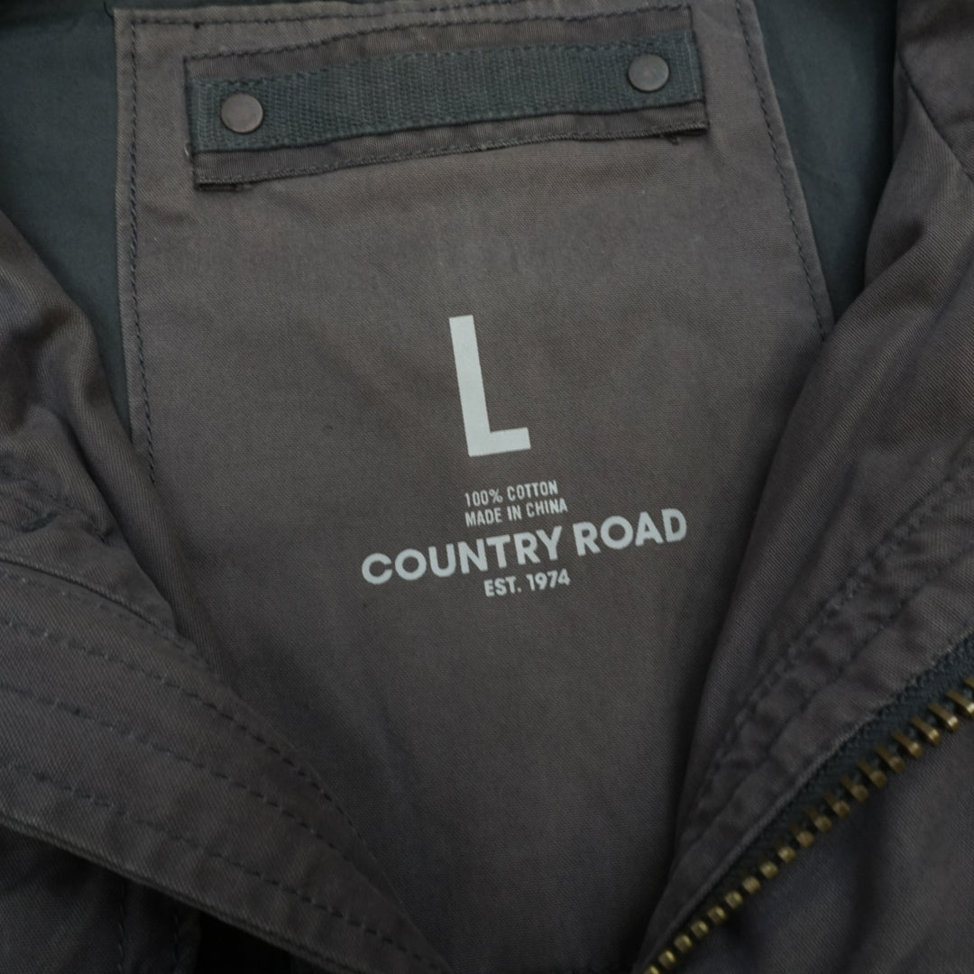 2000s Country Road Military Hooded Utility Jacket