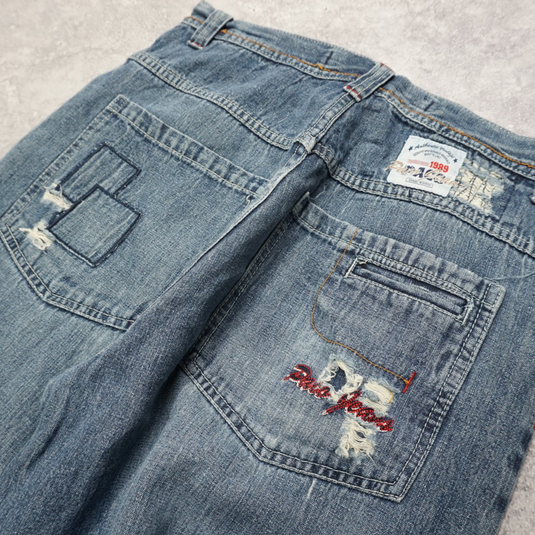 2000s Paco Distressed Graphic Jeans