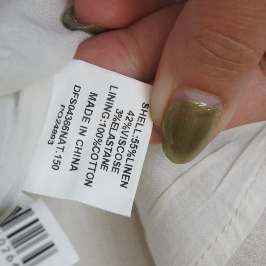 Dissh Strapless Linen Top