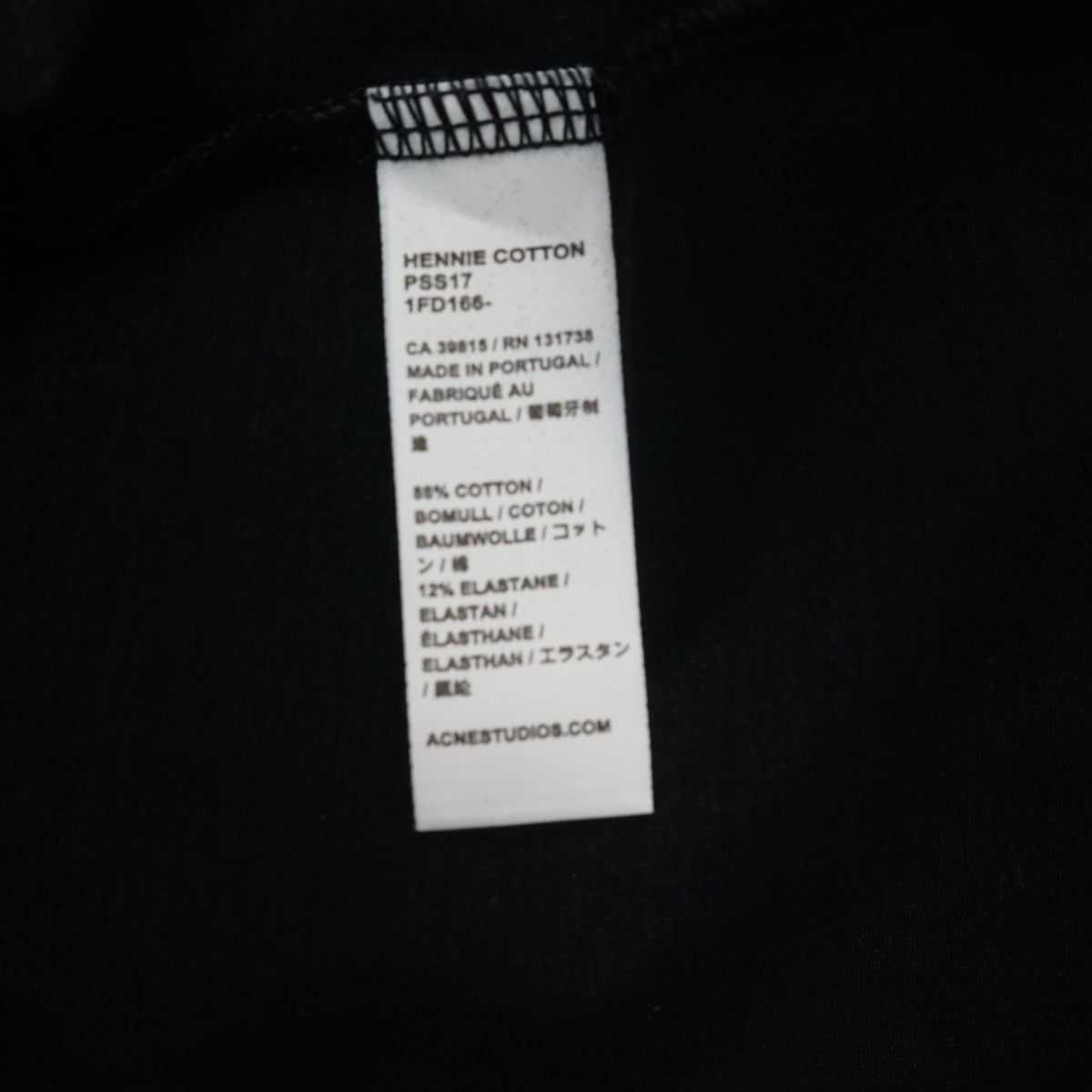 Acne Studios Black Hennie  Tank Top