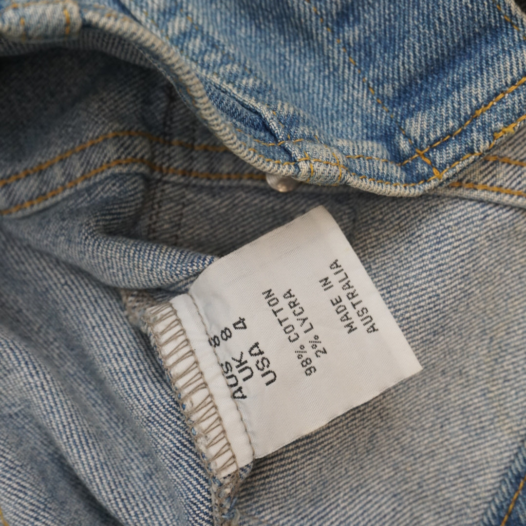 2000s Sass & Bide Fitted Washed Denim Jacket