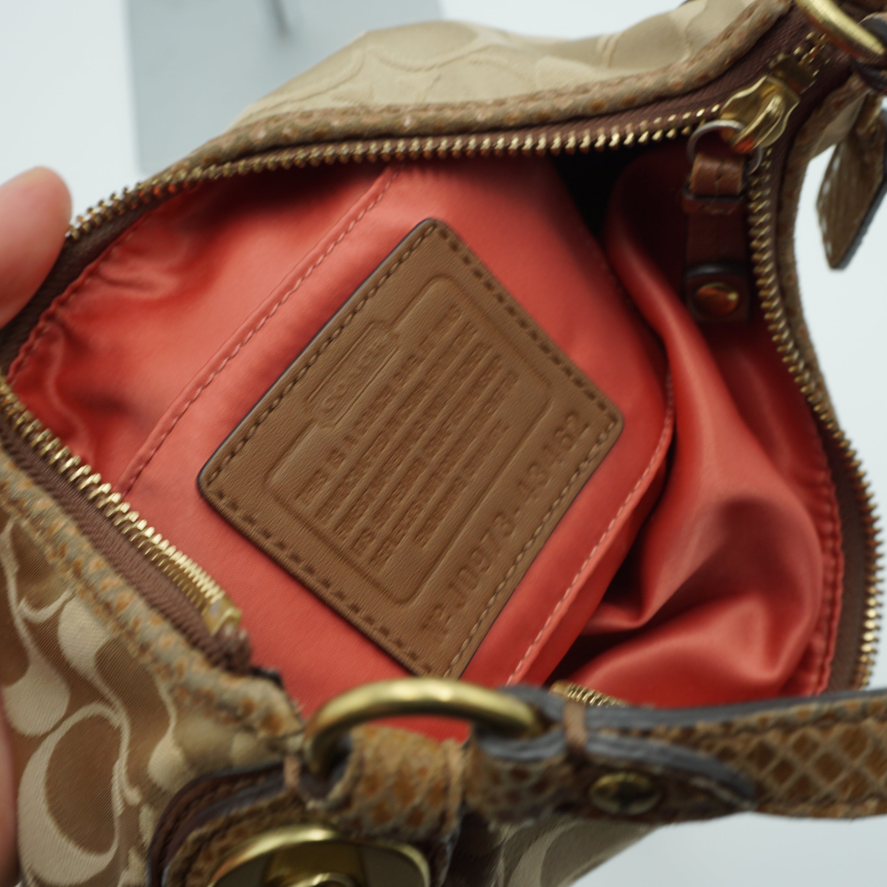 2000s Coach Signature Print Handbag