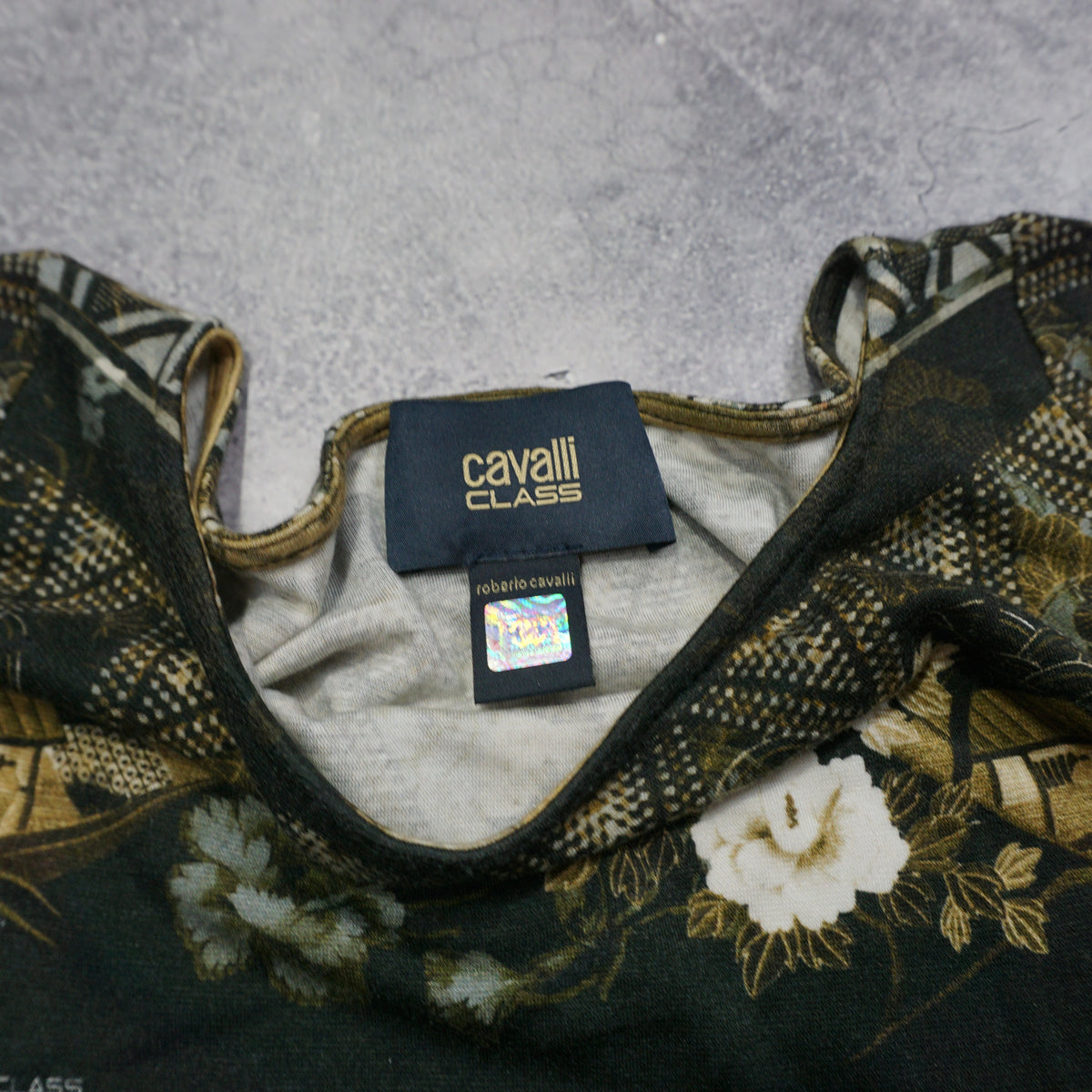 2000s Cavalli Class Patterned Assymetrical Top