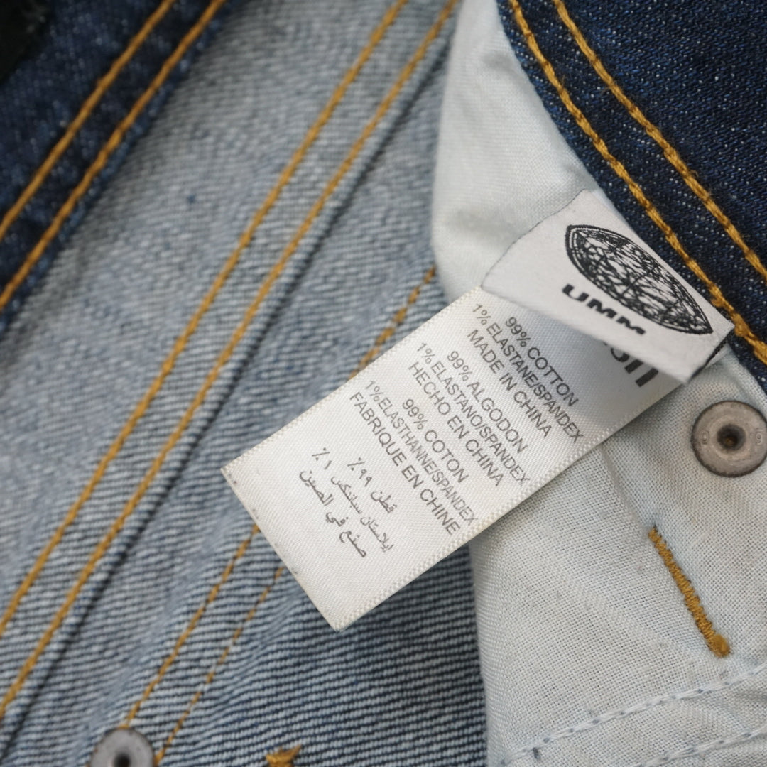 2000s UMM Underground Music Movement Distressed Straight Jeans