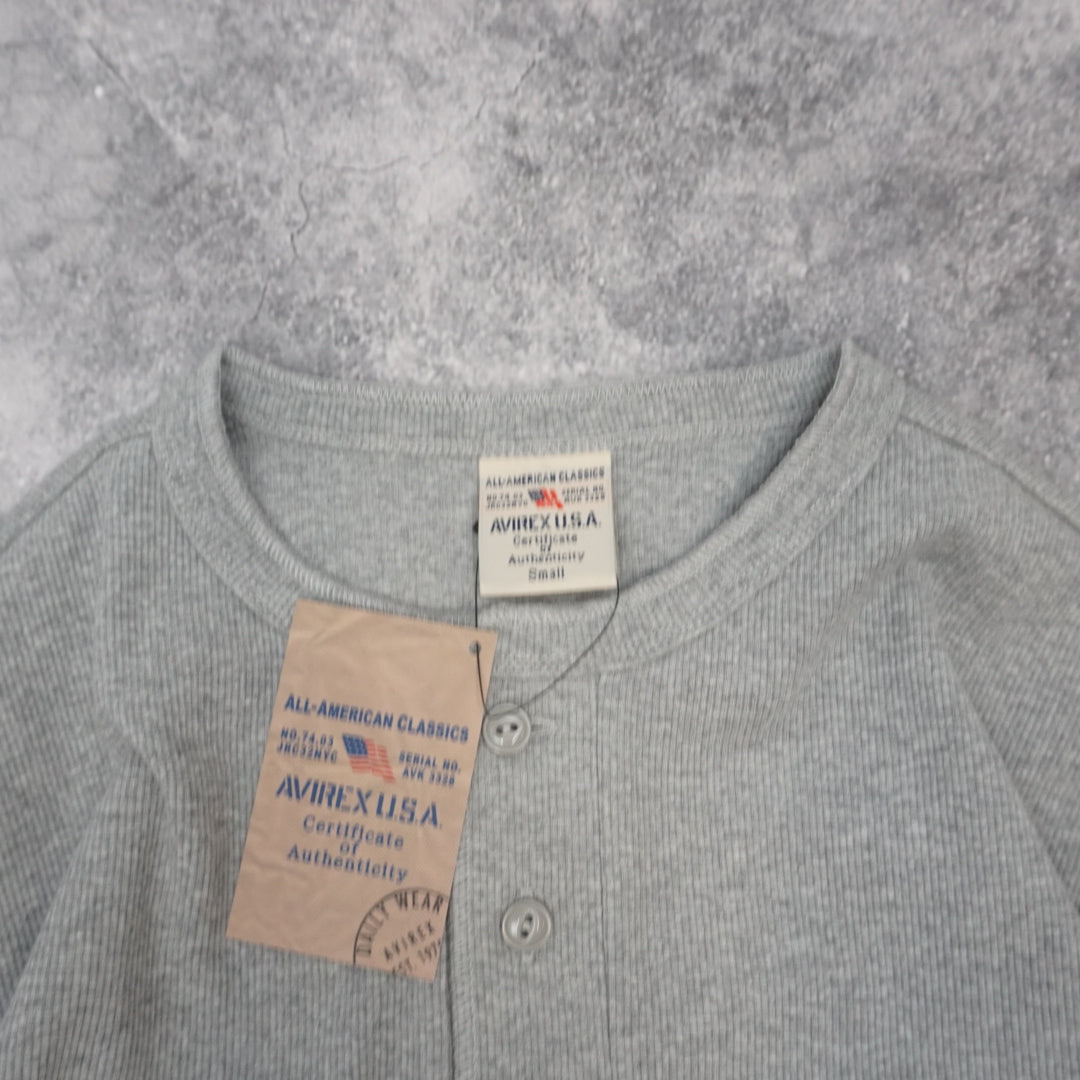 Avirex Daily Wear Henley Long Sleeve Shirt Knit