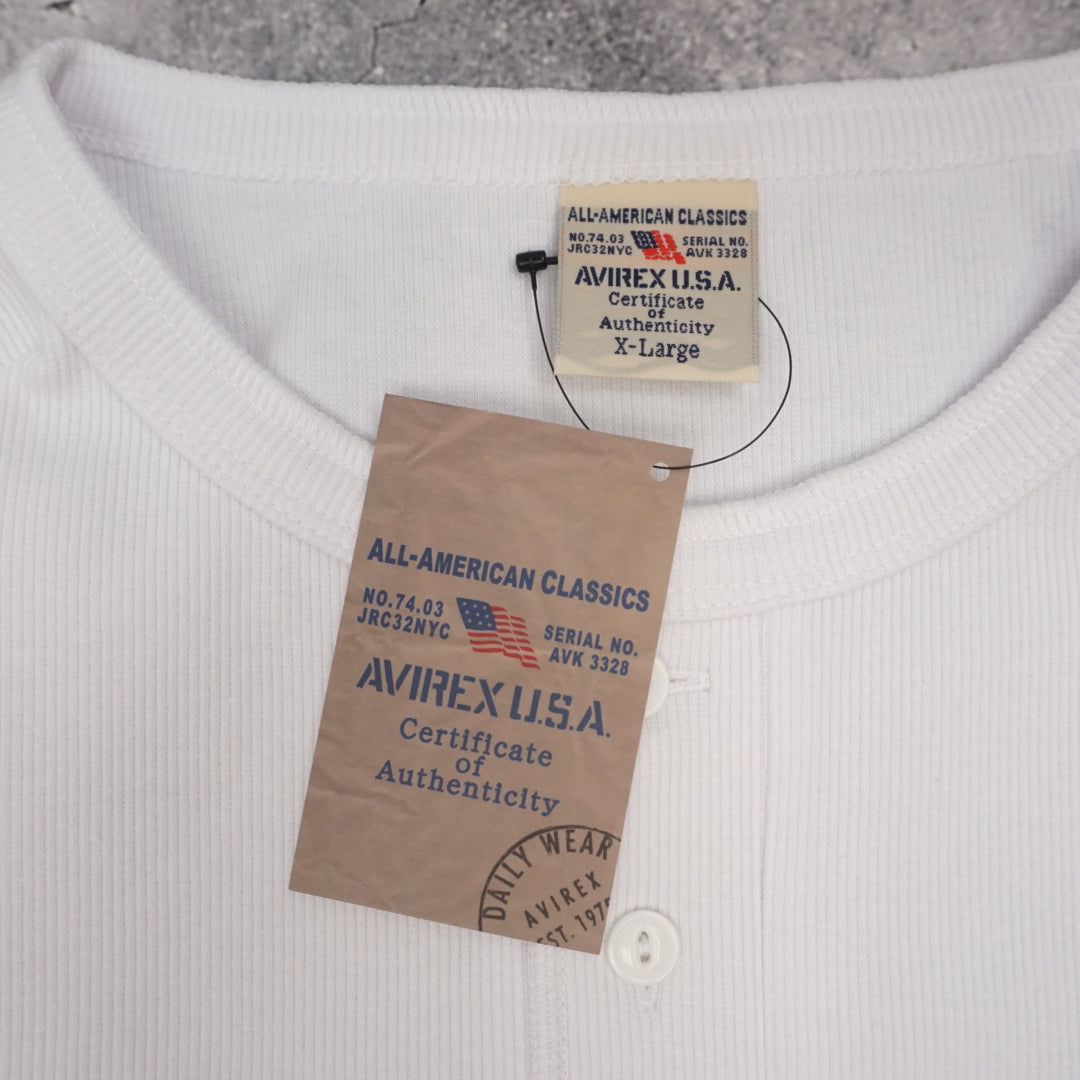 Avirex Daily Wear Henley Long Sleeve Top
