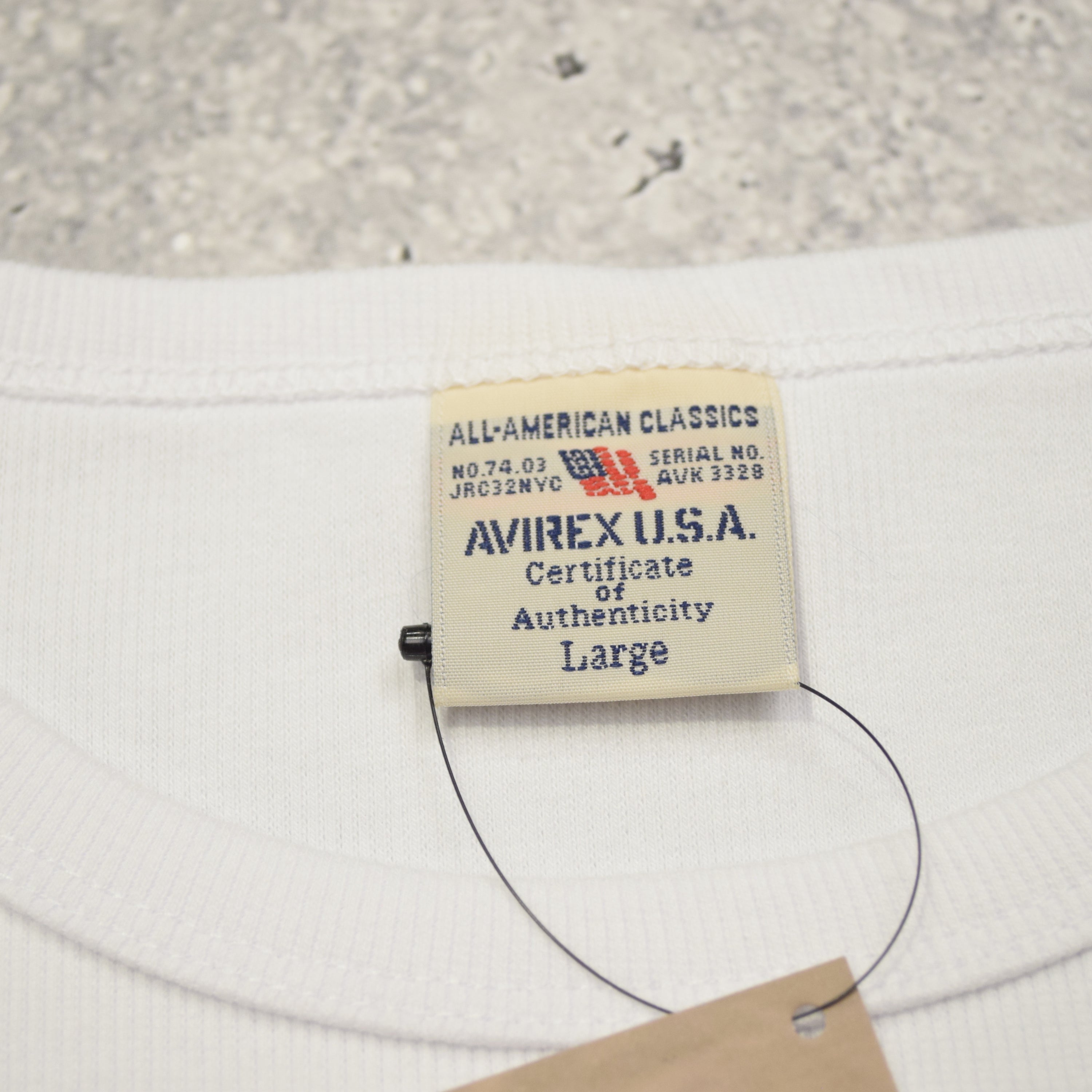Avirex Ribbed Short Sleeve T-Shirt