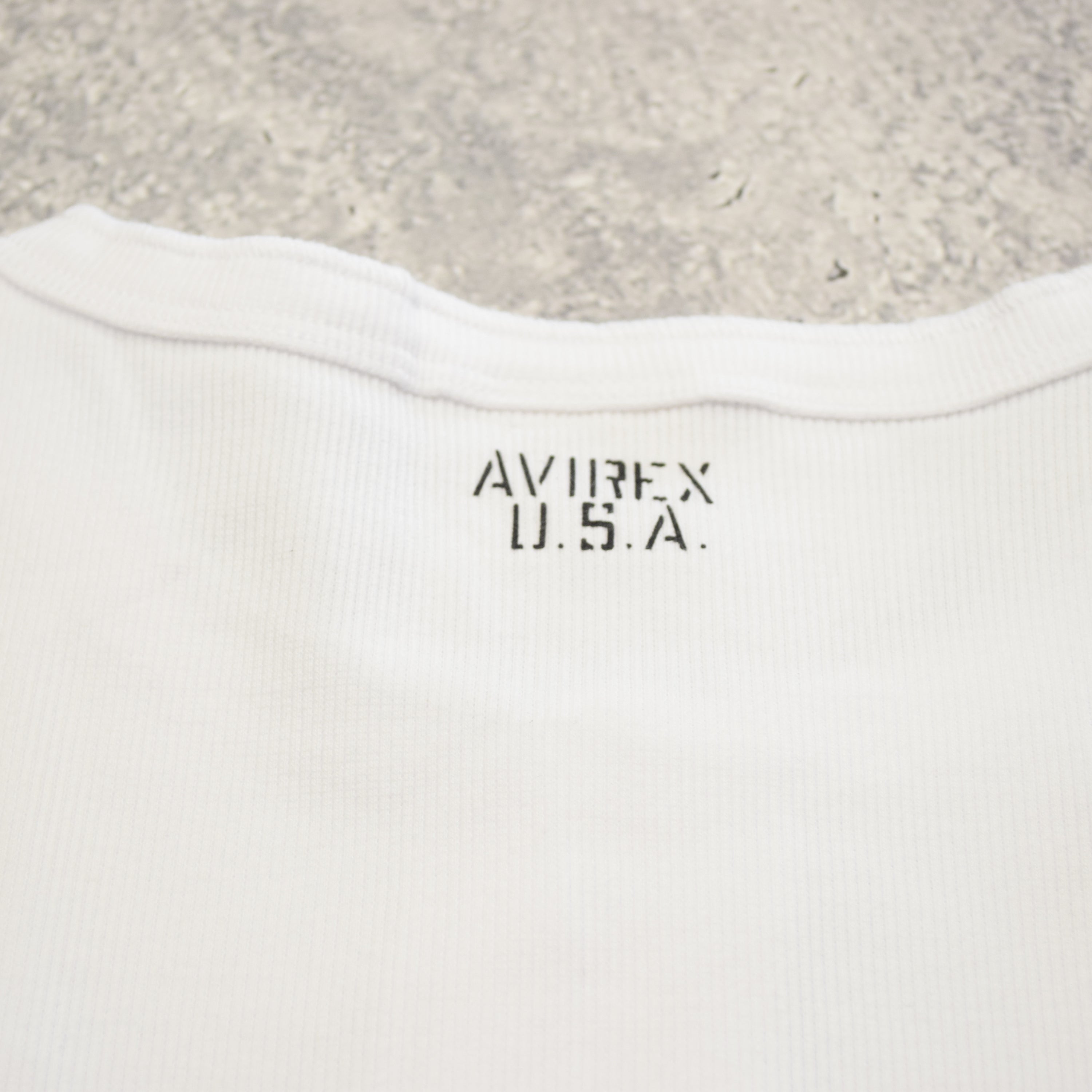 Avirex Ribbed Short Sleeve T-Shirt