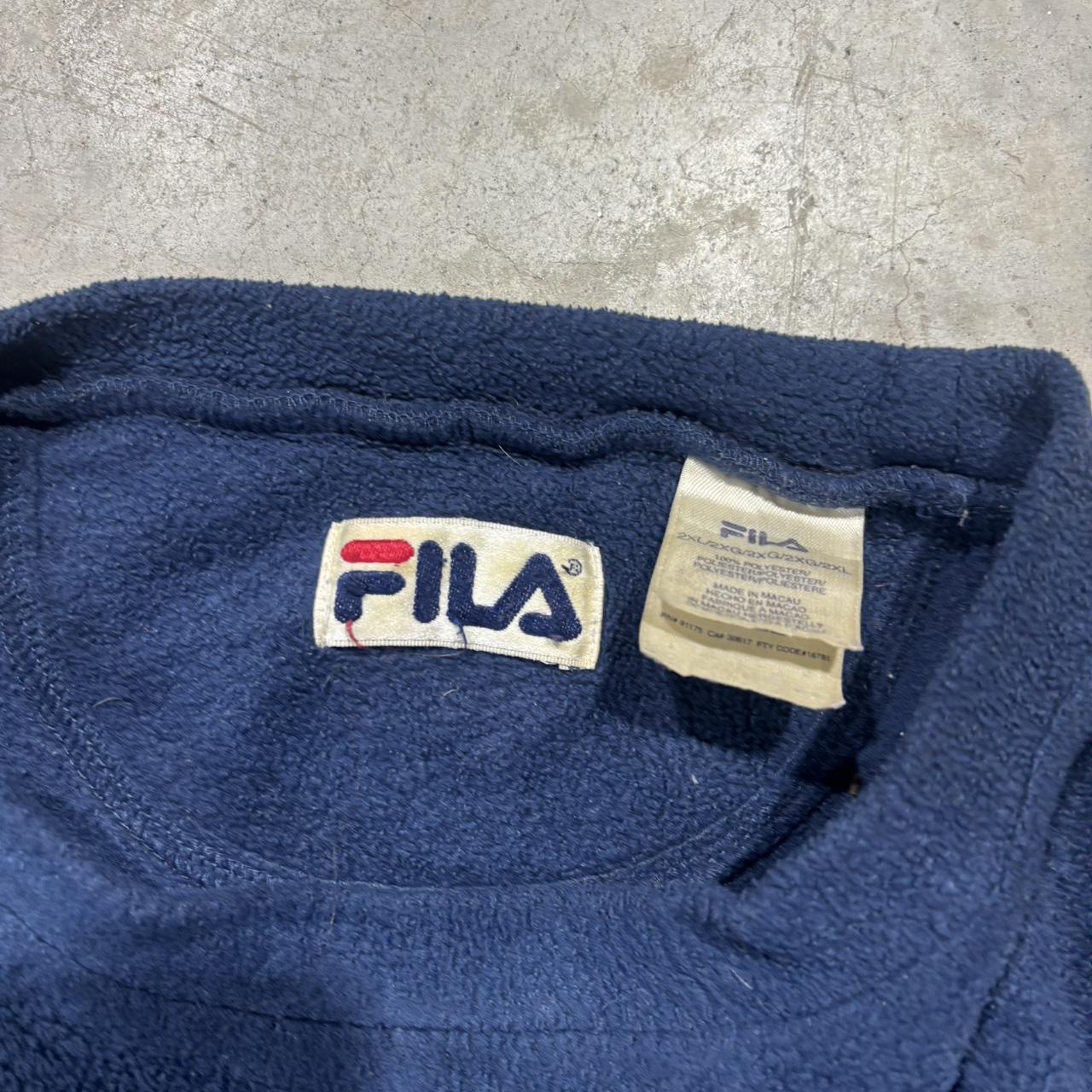 2000s Fila Fleece Hoodie Jumper