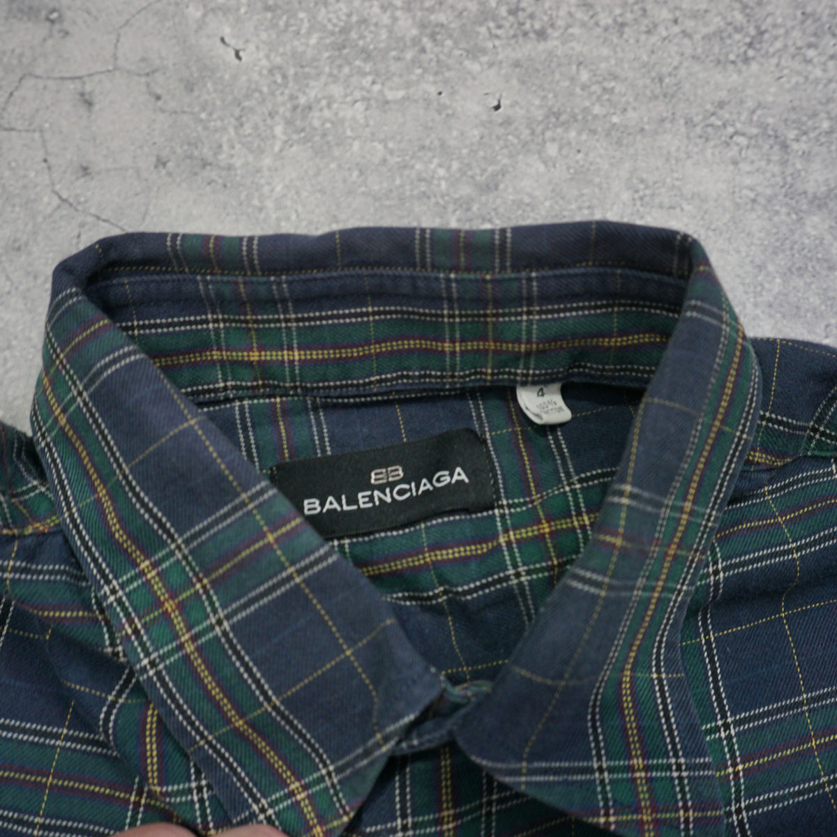 2000s Balenciaga Checkered Button Up