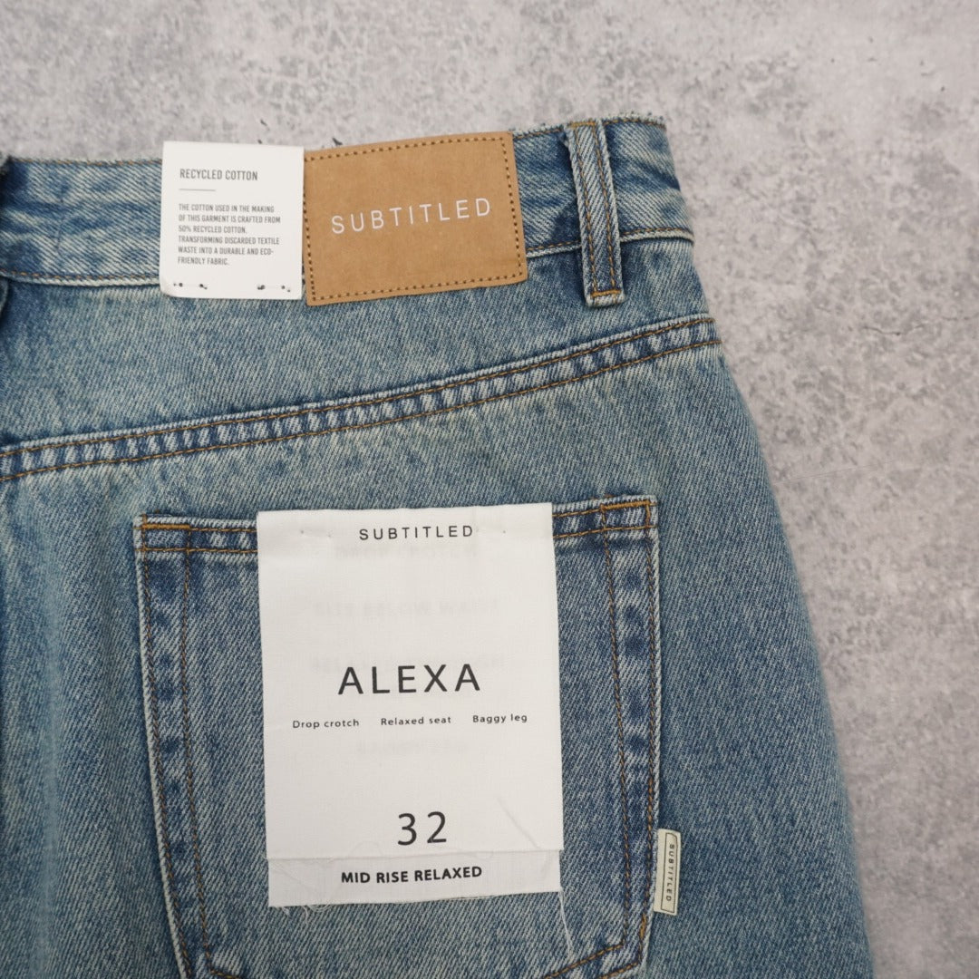 Subtitled Alexa Mid Rise Relaxed Jeans
