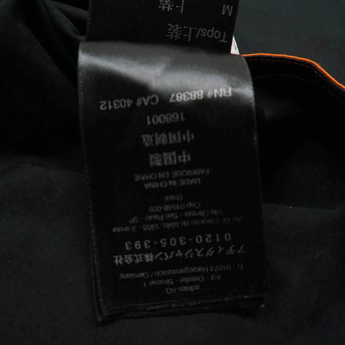 Y-3 Yohji Yamamoto Orange Trim Button Up Shirt