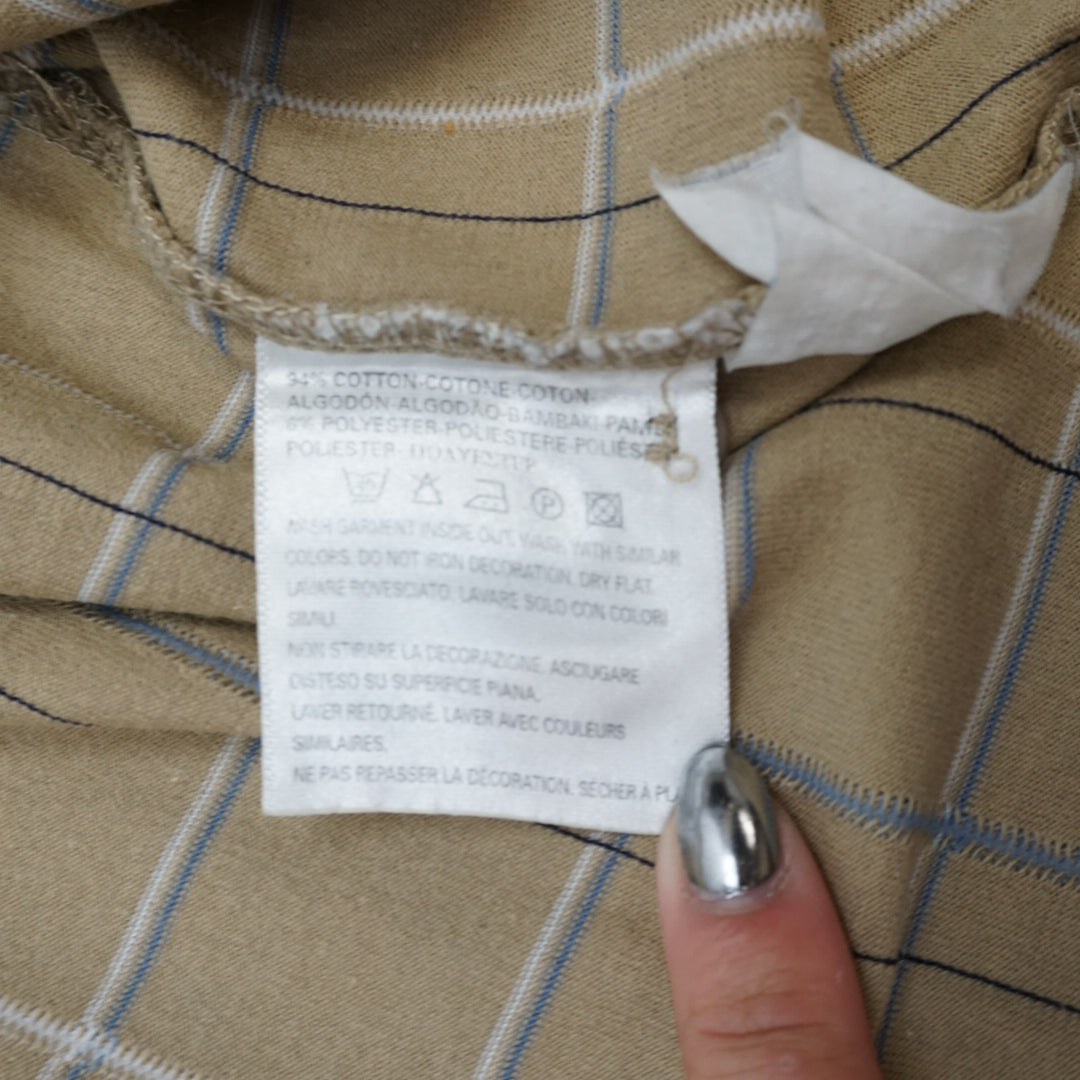 2000s Levi's Checked Windowpane Polo Shirt