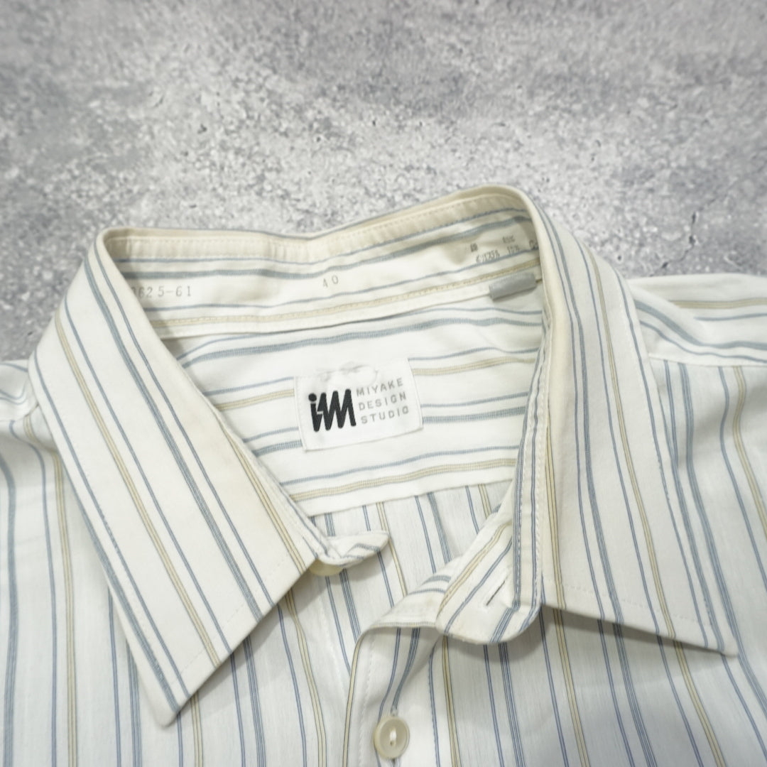90s Issey Miyake Short Sleeve Striped Shirt