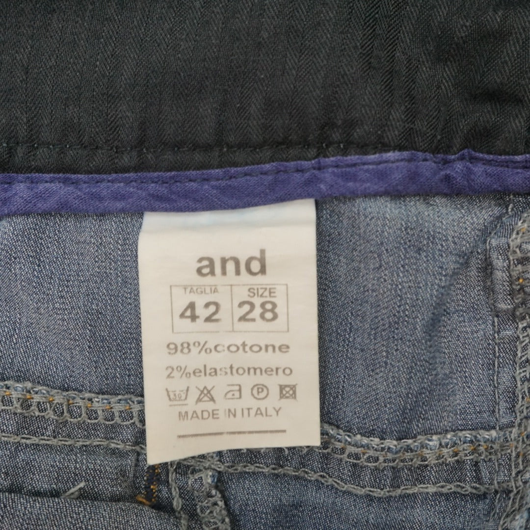 and Denim A-Line  Skirt
