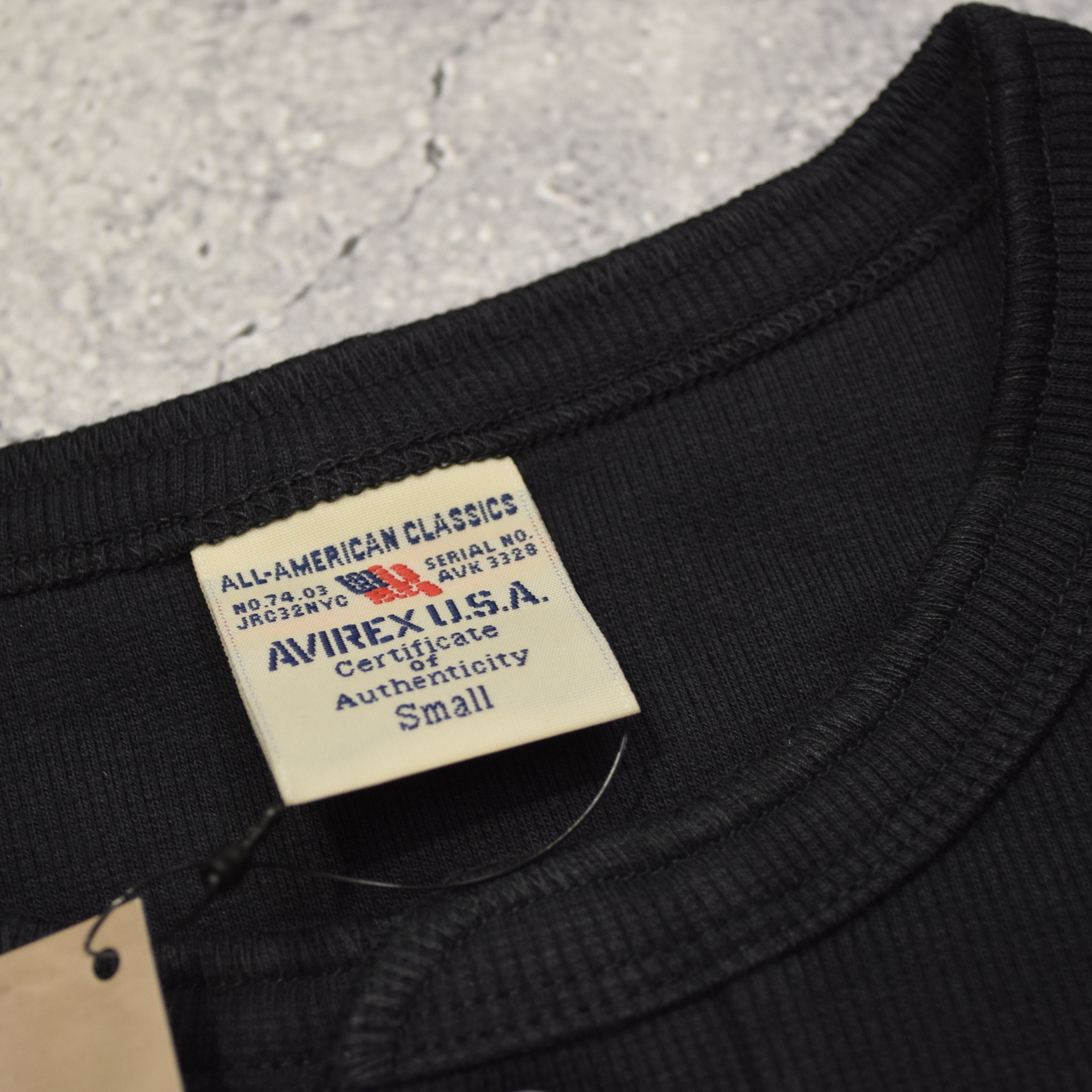 Avirex Ribbed Short Sleeve T-Shirt