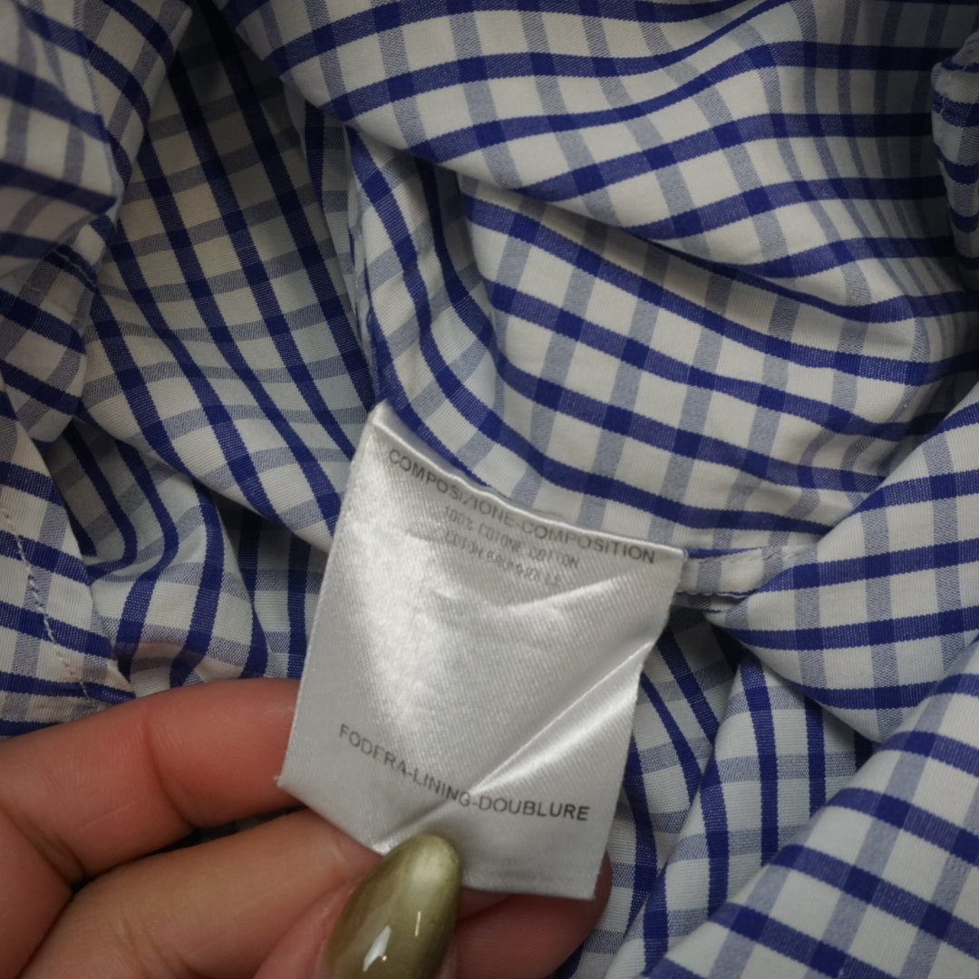 2000s Alexander McQueen Gingham Short Sleeve Shirt