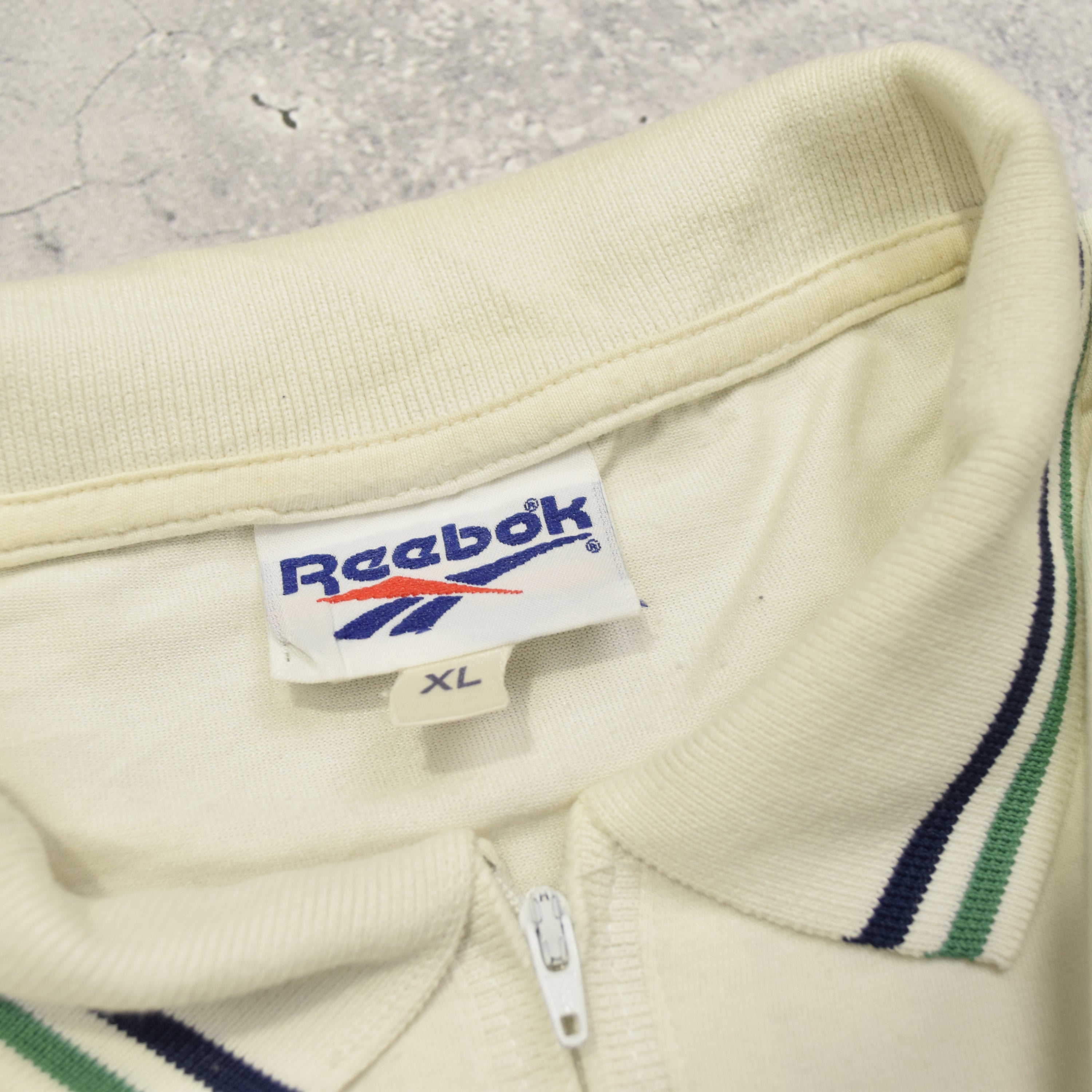 90s Reebok Graphic Striped Polo
