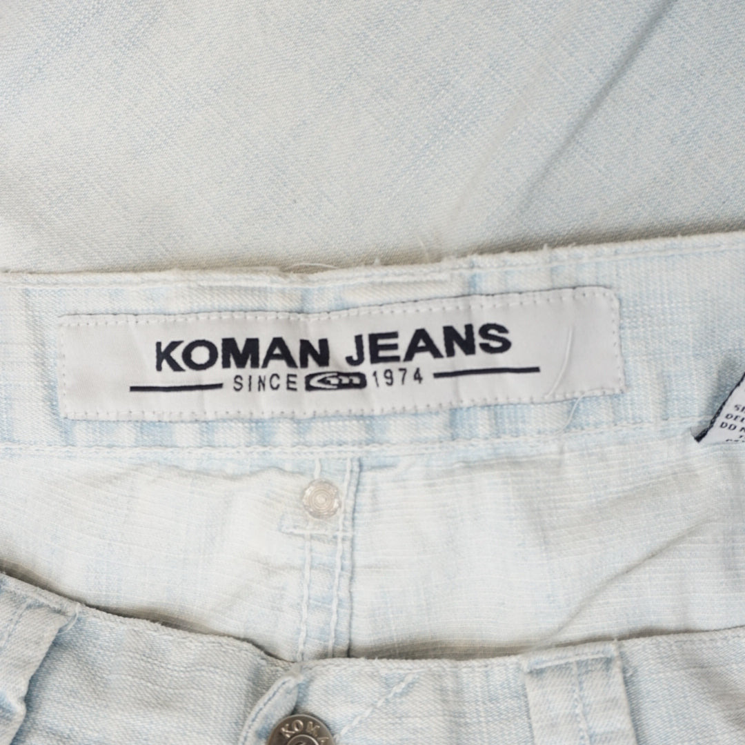 2000s Koman Jeans Baggy Light Wash Jorts