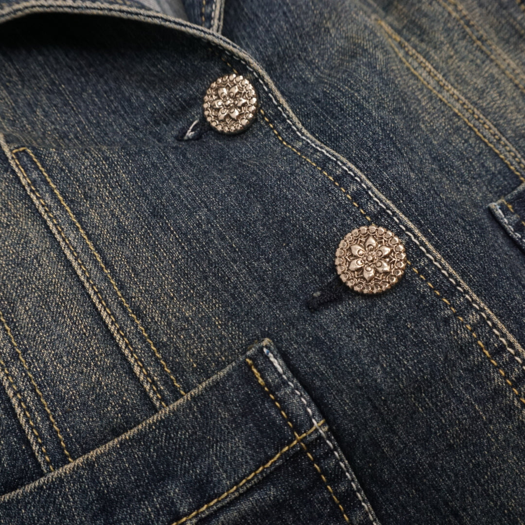 2000s 2006 Denim Utility Blazer