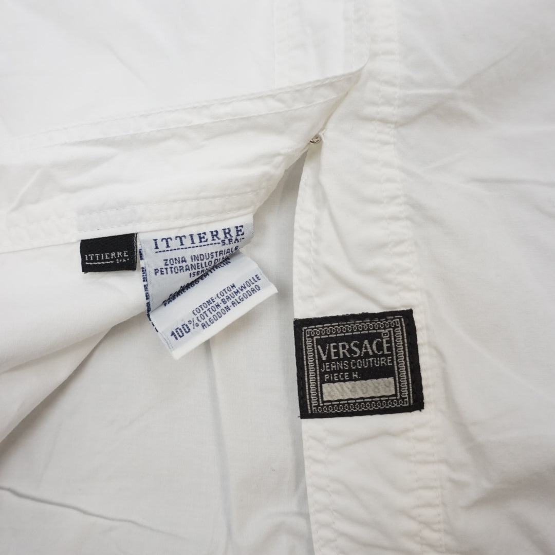 90s Versace Jeans Couture Western Medusa Button Shirt