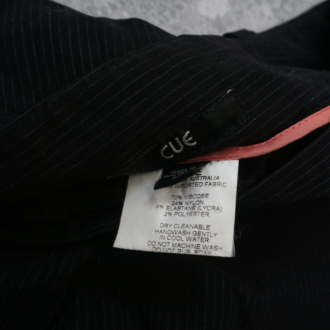 2000s Cue Pinstripe Flare Pants