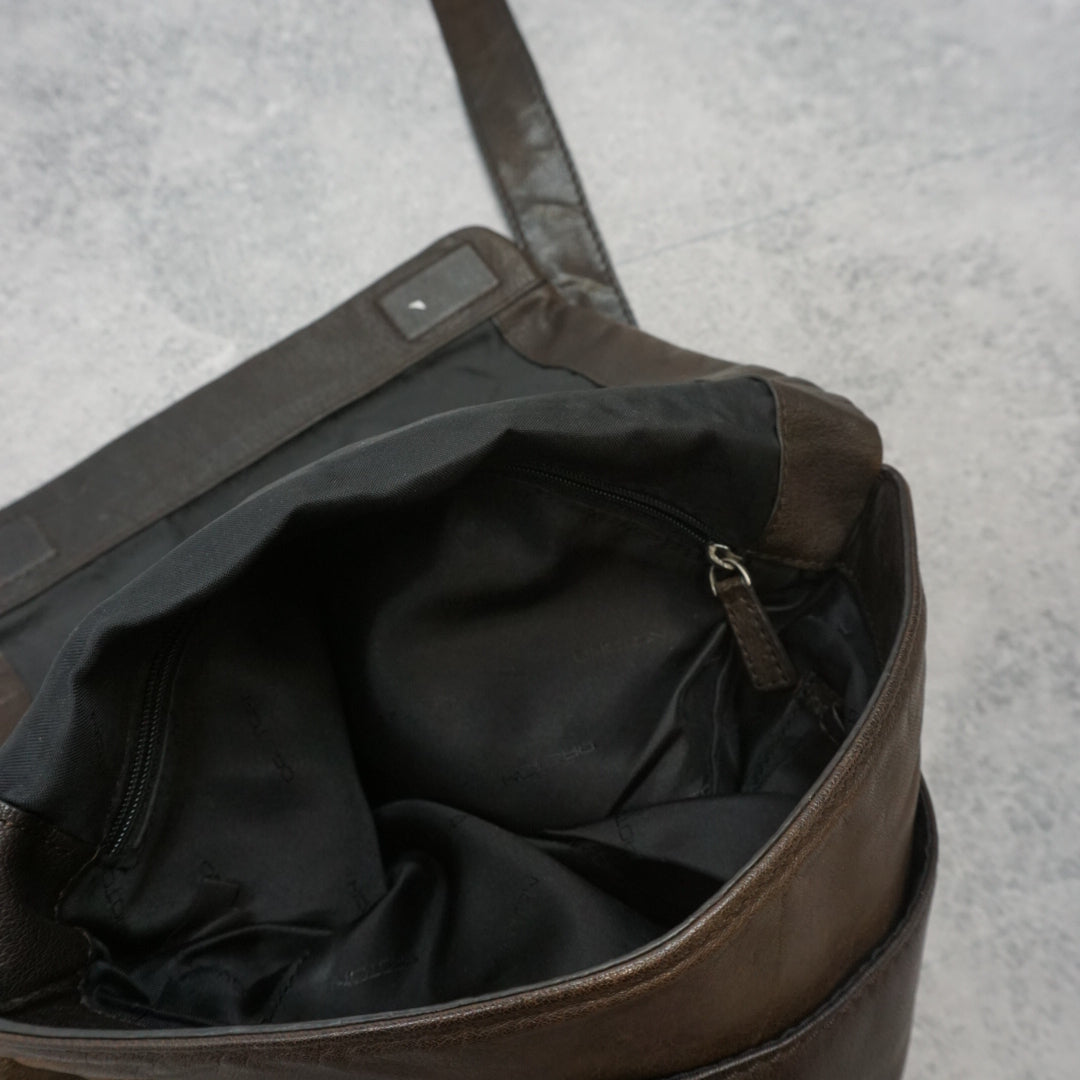 Oroton Leather Messenger Bag