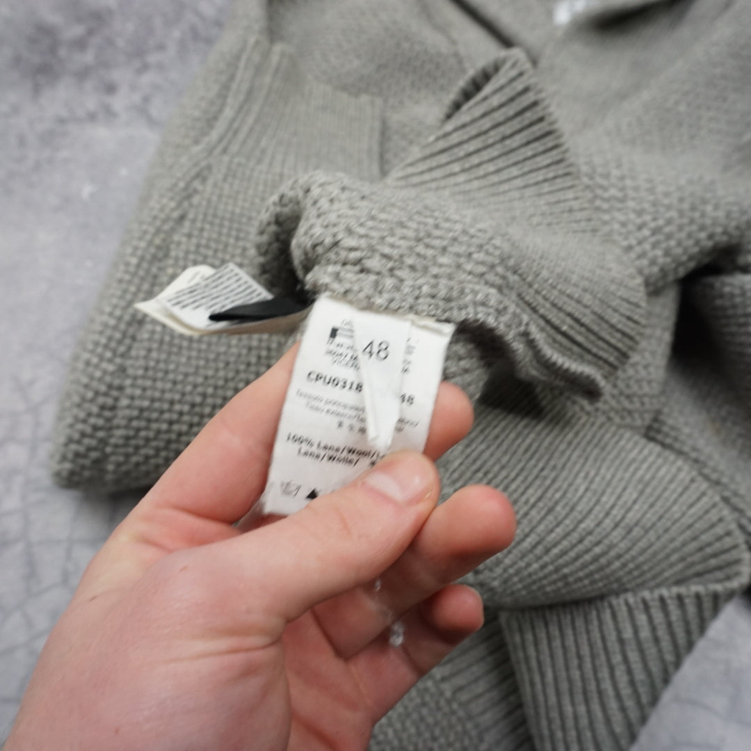 2000s C.P. Company Shawl Collar Wool Knit Sweater