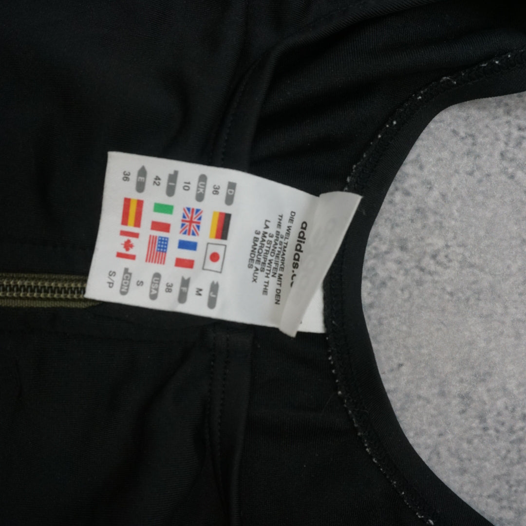 2000s Adidas Three Stripe Zip Vest Top