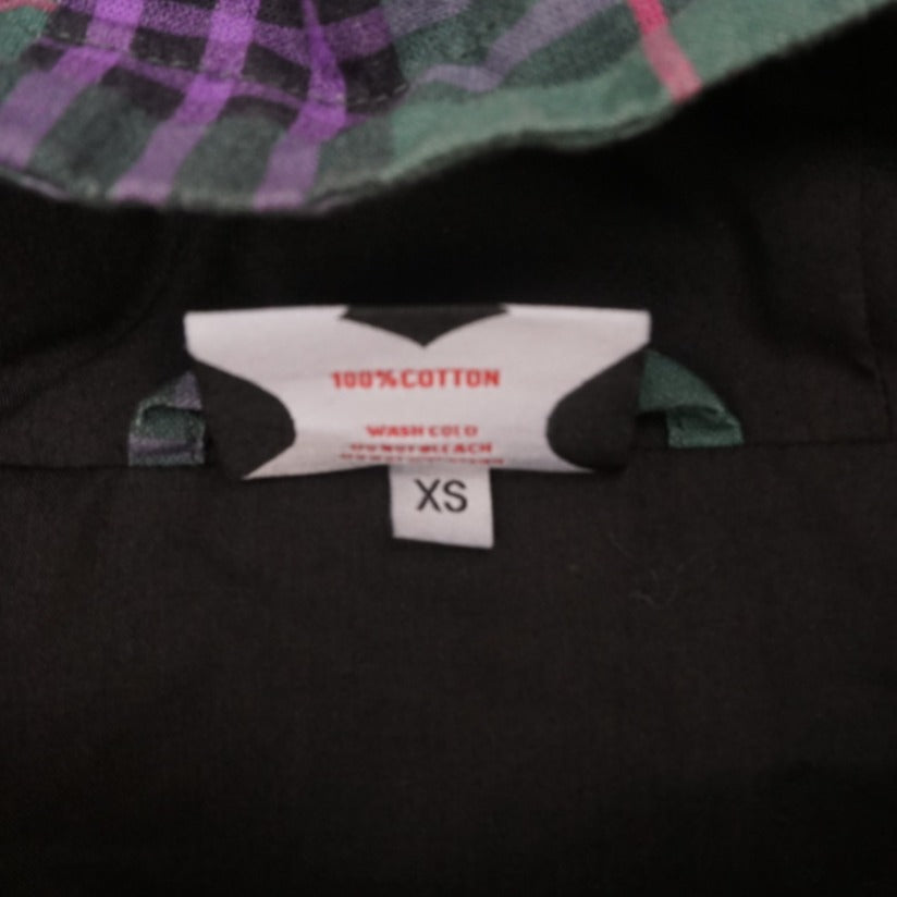 Metra Plaid Hooded Windbreaker