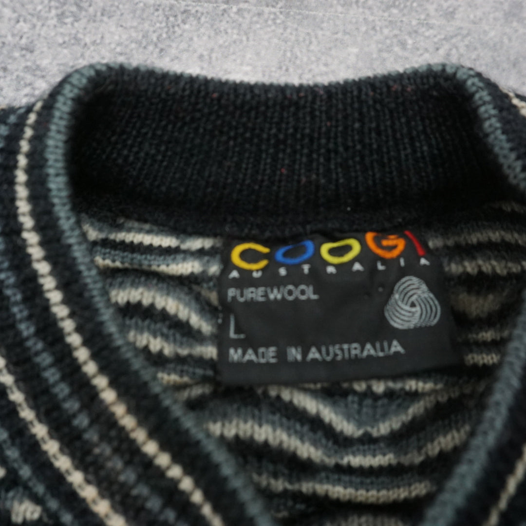 Coogi Pure Wool Patterned Sweater