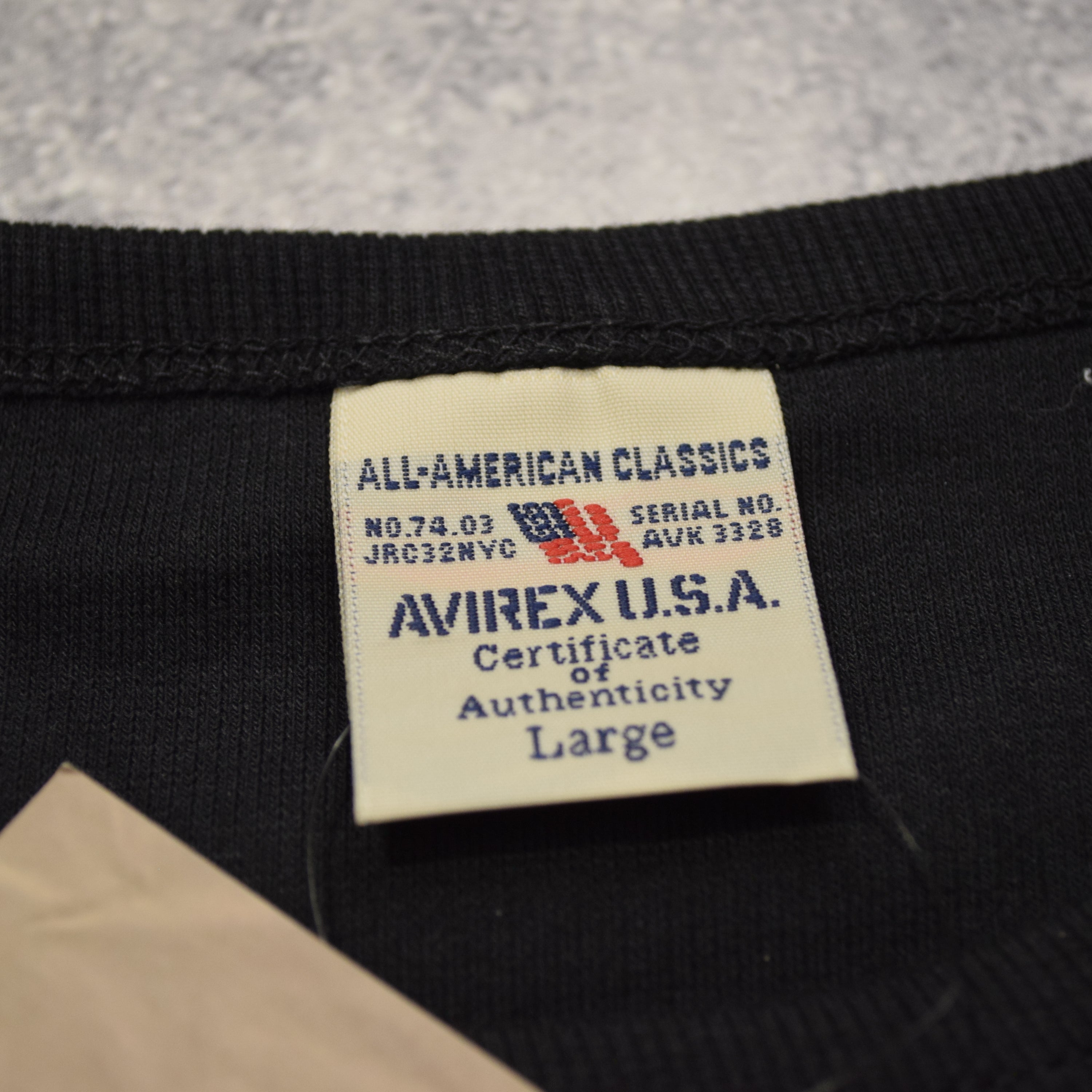 Avirex Ribbed Long Sleeve T-Shirt