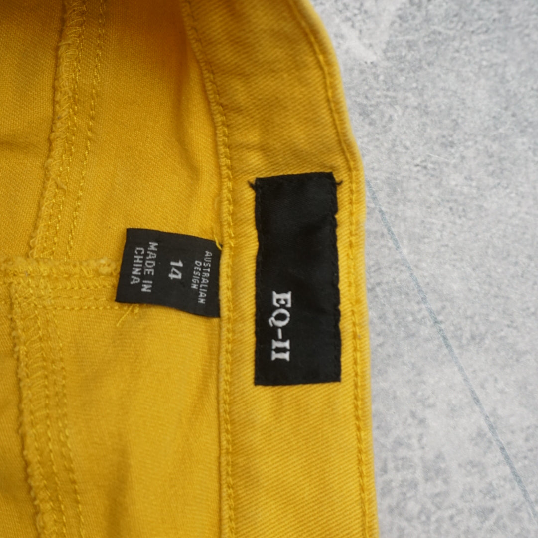2000s EQ-II Yellow Straight Leg Jeans