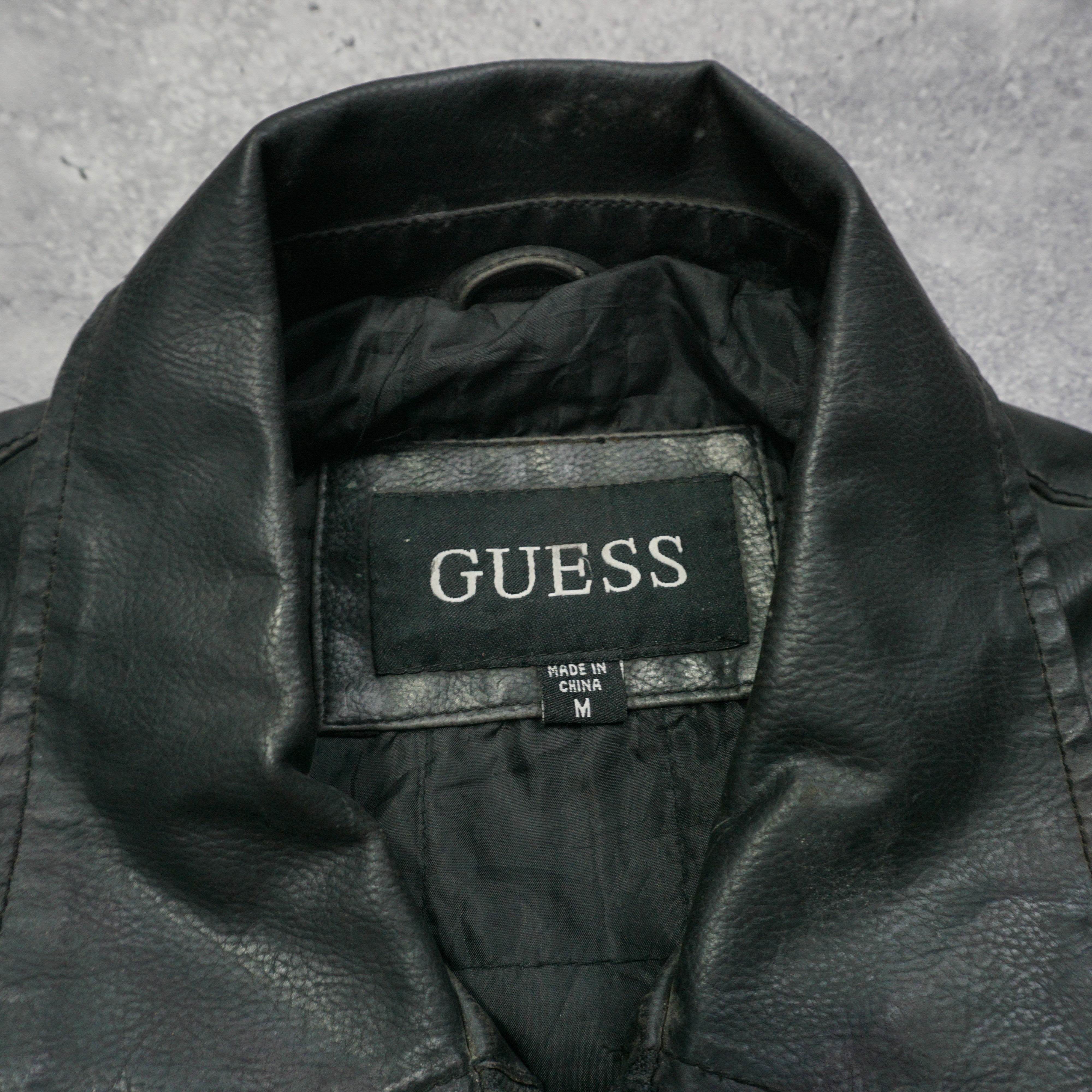 2000s Guess Leather Jacket – Garmes