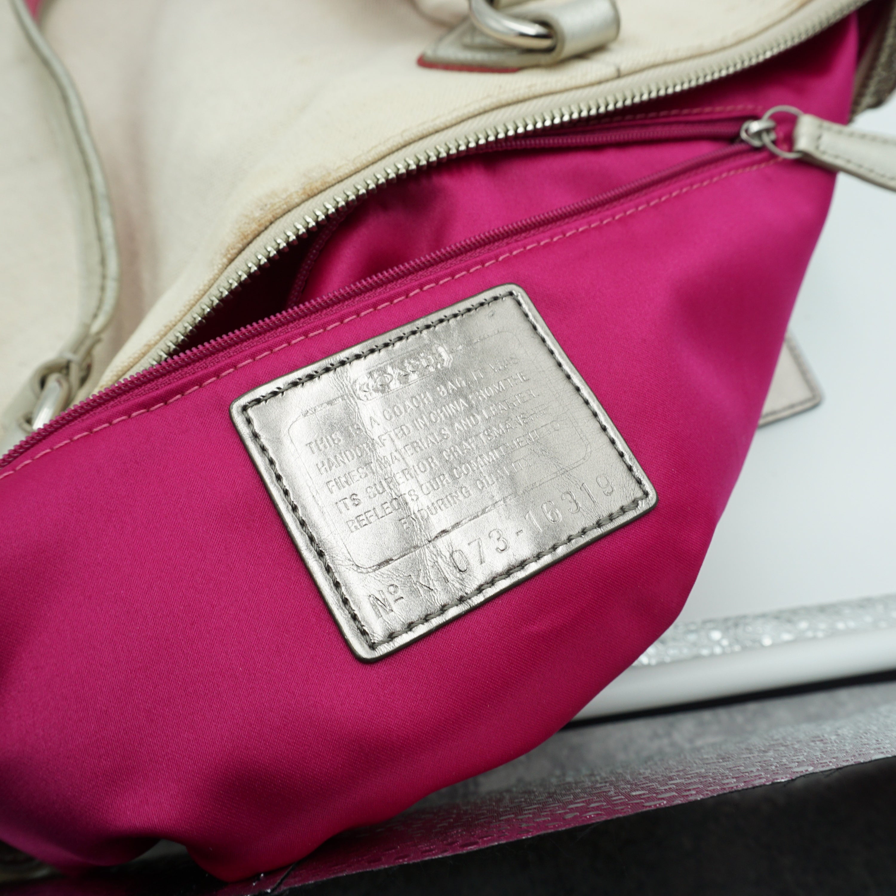 2000s Coach Poppy Heart Tote Bag