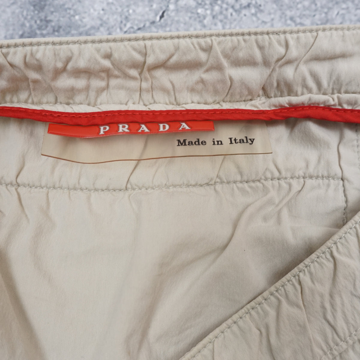 90s Prada Sport Red Tab Nylon Technical Pants