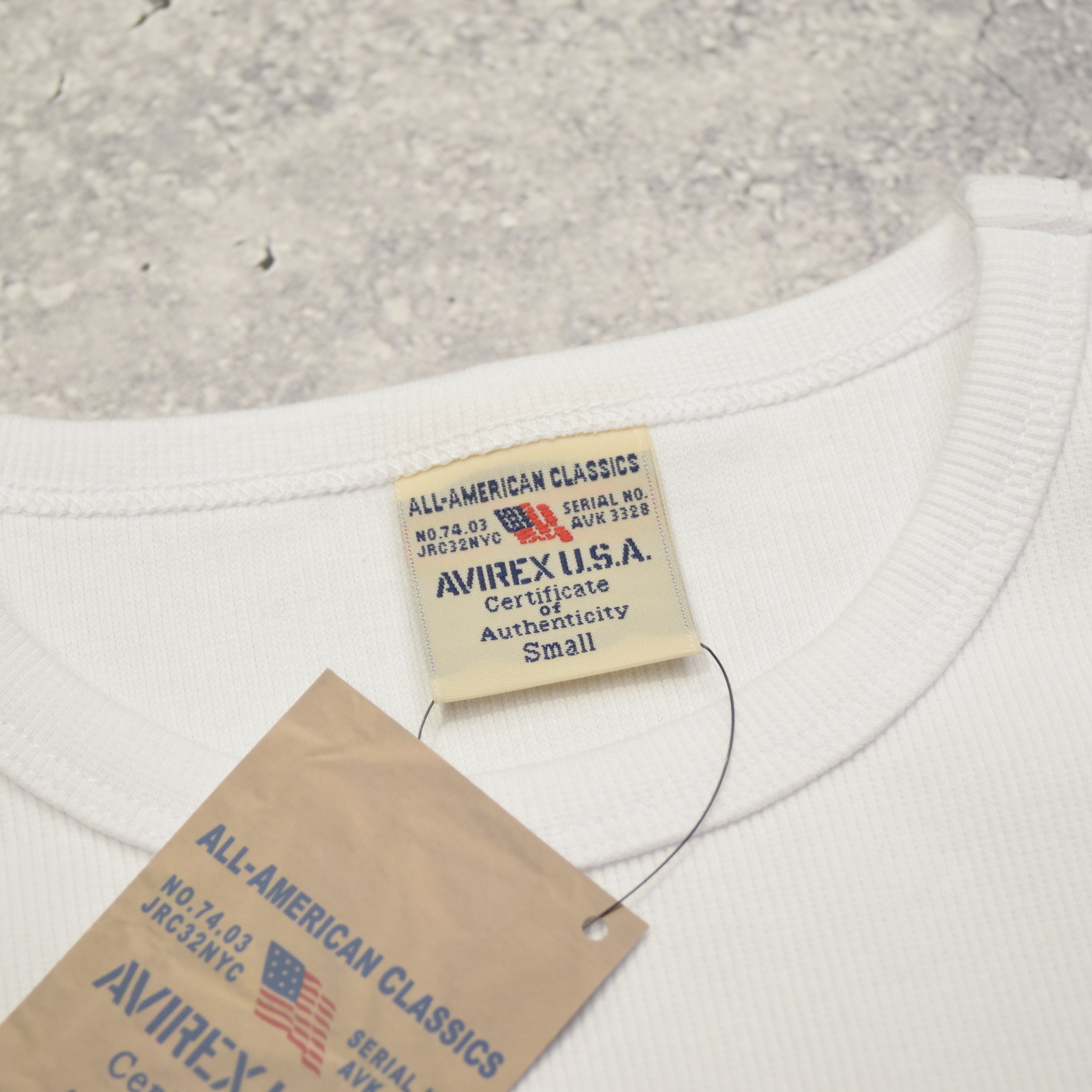 Avirex Ribbed Long Sleeve T-Shirt