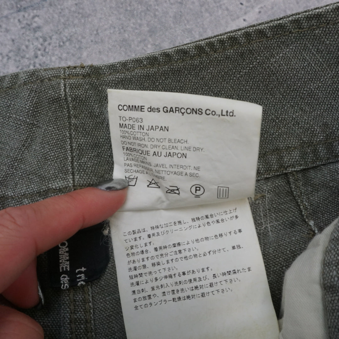 2000s Comme Des Garcons Tricot Wide Leg Cuffed Pants