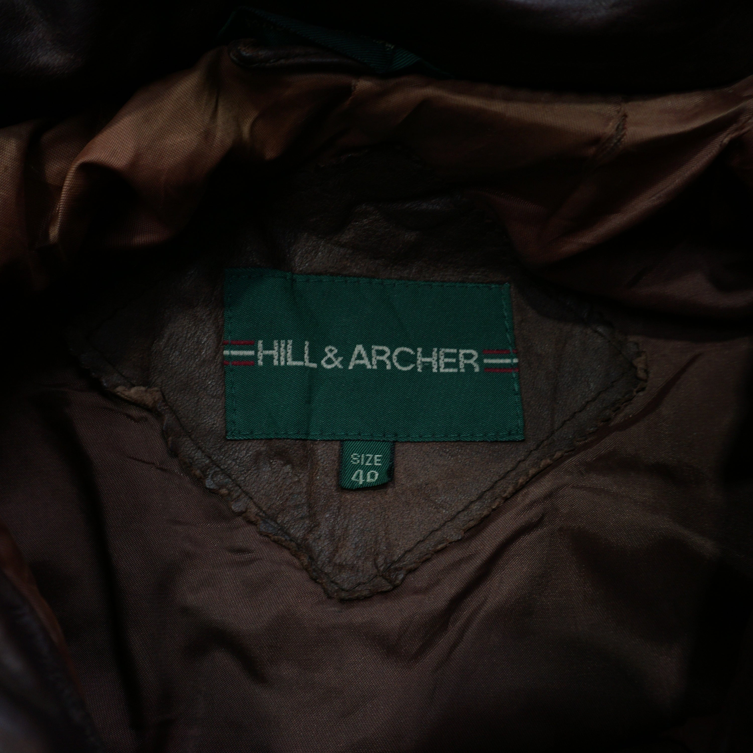 2000s Hill & Archer Aviator Leather Jacket