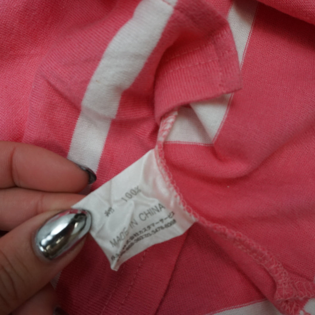 2000s Courreges Striped Sleeveless Polo Tank Top