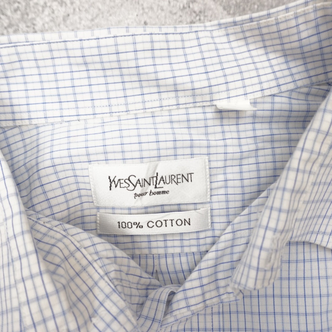 Yves Saint Laurent Checked Button Up