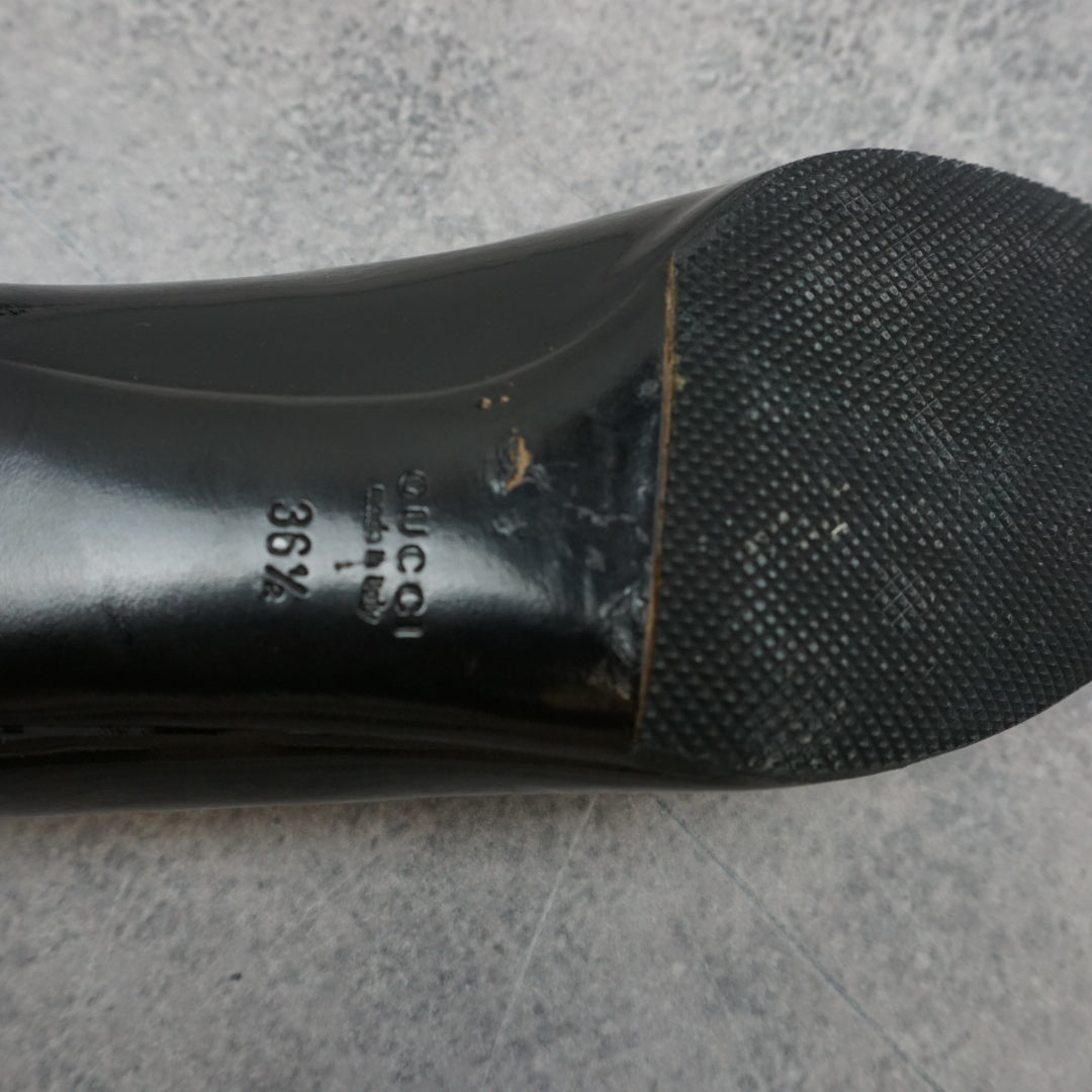 Gucci Patent Leather Block Heel Heels