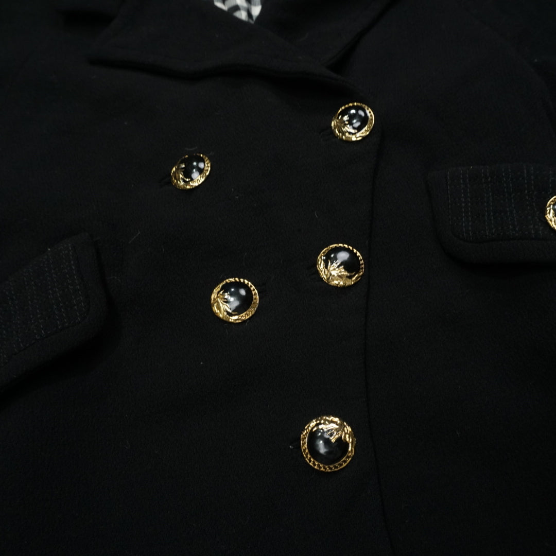 80s Versace Double Breasted Coat