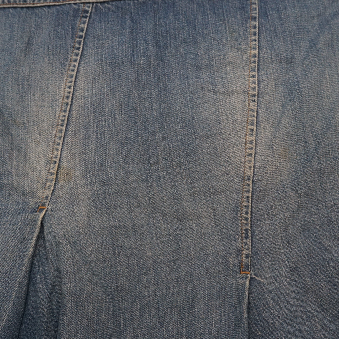 2000s Sisley Denim A-Line Skirt